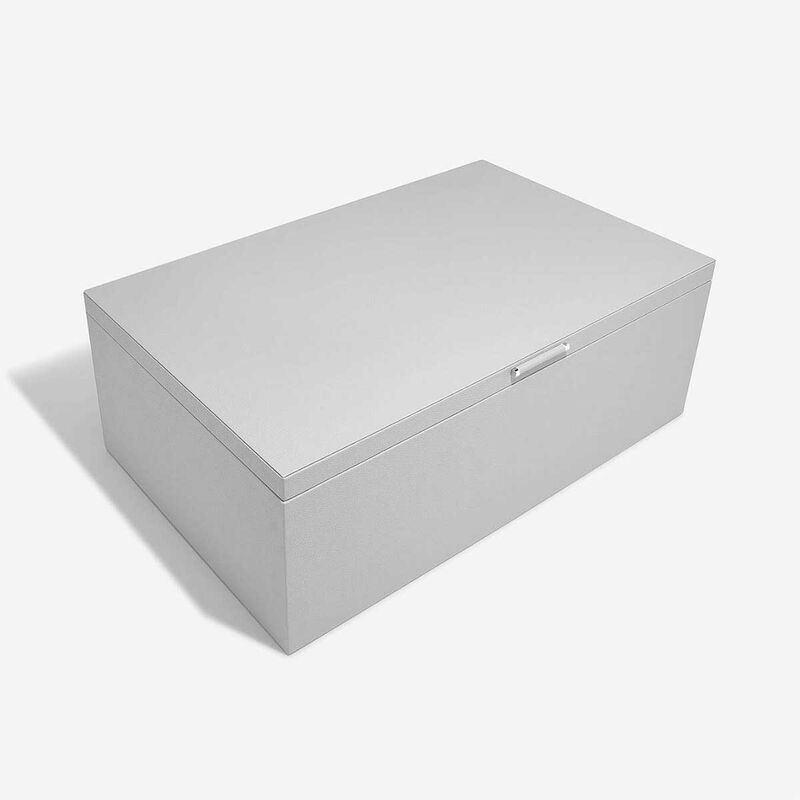 Stackers Large Lidded Storage Box Pebble Grey image number 1
